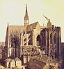 Cologne Cathedral - 1:300 - Schreiber Bogen-schoenscheidt-_j._h._-_th._-_cologne_cathedral-_western_facade-_south_tower_with_historic_crane-_.jpg