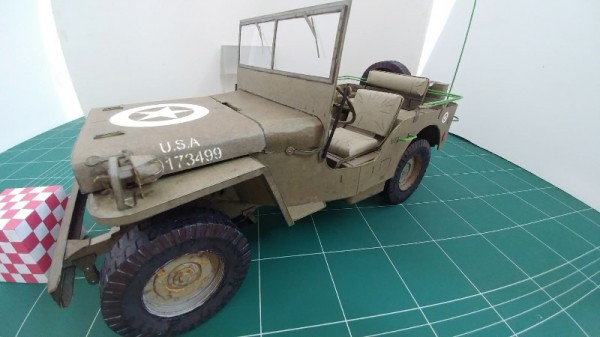 Modelik Willys jeep