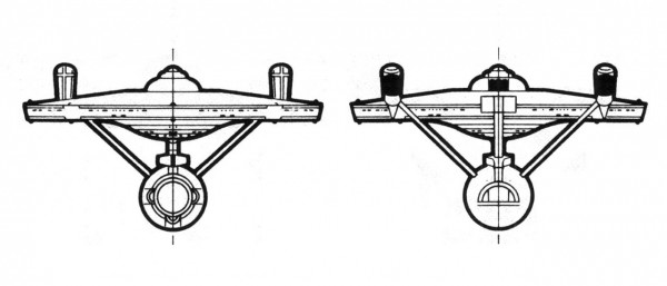 Star Trek Phase II Enterprise Fwd/Aft