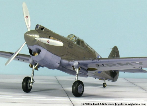 P-40B (1:32 paper model by Lukasz Fuczek/GremirModels)