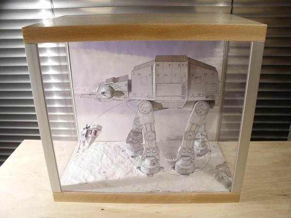 AT-AT vs. Snowspeeder Diorama