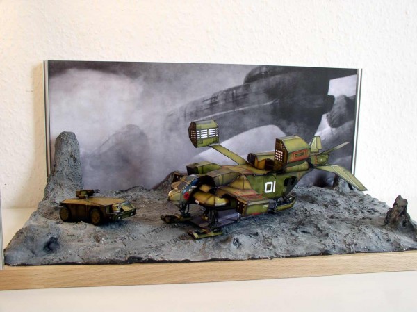Diorama Dropship on lv426, from Alien II