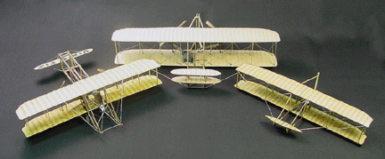 Wright gliders and Flyer 1